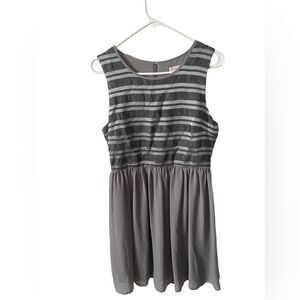 Pixley Silver Striped Dress